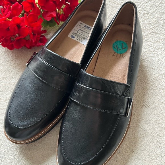 Naturalizer Shoes - NEW Naturalizer Women's Adiline Black Leather Slip On Platform Loafers Size 7.5